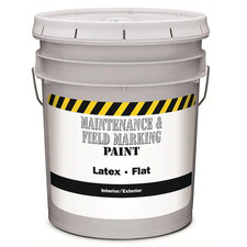 5 Gal. White Flat Interior and Exterior Paint picture