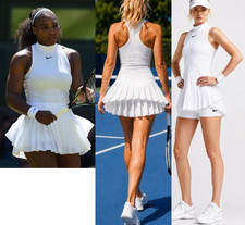 Nwt STUNNING RARE Nike White Tennis Dress Pleated Skirt S Small NEW picture