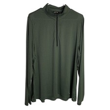 Kerrits Womens Geometric 1/4 Zip Top Size 2X Green Equestrian Riding Performance picture
