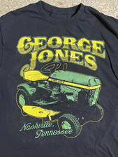 Vtg George Jones Gift For Fans Cotton Black All Size T Shirt For Men GC4278 picture