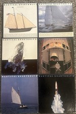 Vintage 1970s Nautical Quarterly Volumes 1-6 Book Lot Collection With Slipcovers picture