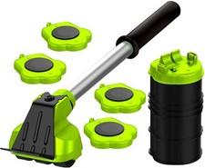 Furniture Lifter with 4 sliders Easy and Safe Moving Green 18 pc kit seen on TV picture
