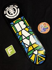 RARE Bam Margera Stained Glass Element For Life Skateboard Deck Pro Model HIM picture