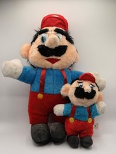 Vintage Pair 1988 Nintendo Super Mario Plush Stuffed Toys - 16