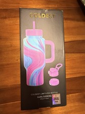 Coldest Limitless Bottle Aura Farming 24 oz Plastic Insulated w/ Handle Straw picture