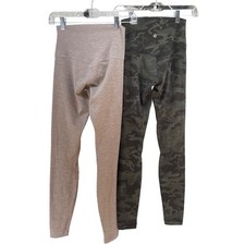lululemon Wunder Under Leggings Lot of 2 Size 4 High Rise Taupe Camo Yoga 28 In picture