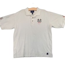 Vintage Heritage Treadway Racing Polo Shirt Mens XL Short Sleeve White picture