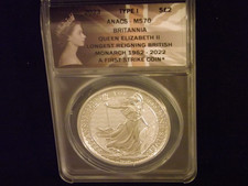 2023    Queen Elizabeth      First Strike       ANACS  MS 70 picture