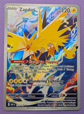 Zapdos 133/128 Holo Illustration Rare ME: 30th Celebration Pokemon TCG (NM) picture