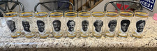 Vintage 1976 MSA Arby’s Pittsburgh Steelers Glasses (10) Lambert Bradshaw Greene picture