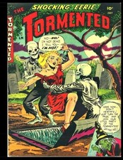 THE TORMENTED #1: GOLDEN AGE HORROR SUSPENSE COMIC 1954 By Kari A Therrian NEW picture