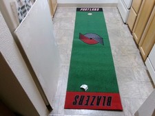 Vtg Original NBA Portland Trail Blazers Golf Putting Green Mat/Rug/Carpet-24x96 picture