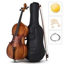 🎄SALE 4 THE HOLIDAYS🎄 Cello w Case/Bag Made of Spruce, Ebony, and Maple +Bow picture