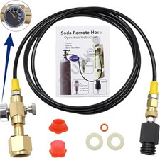CGA320 to TR21-4 CO2 Tank Adapter with 60in Hose for SodaStream Machines picture