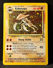 Kabutops 9/62 Holo Rare Fossil Unlimited English Damage See Photos Pokémon 1999 picture