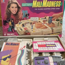 Vintage 1989 Mall Madness Electronic Board Game Milton Bradley Complete picture