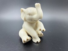 VTG Lenox Porcelain Elephant Figurine Gold Accents Handcrafted Collectible Decor picture