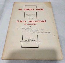 1962 46 Angry Men UN Violations in Katanga Congo Civilian Doctors Paul Struye picture