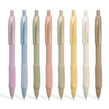 WRITECH 0.5mm Gel Pens, 8-Count Retractable Black Ink with Soft Grip picture