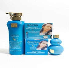 4pc. Lait snapchat Diamant blue Body lotion Serum -Soap & Face Cream BOX DAMAGED picture