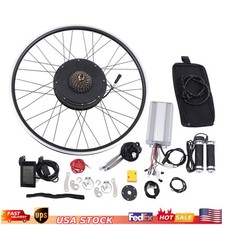 For Electric Bike LCD Display 700C Rear Wheel Hub Motor Conversion Kit 48V 1500W picture