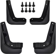 Front and Rear 4-Piece Mud Flaps Set for 2012-2016 Ford Focus - No Drilling Need picture