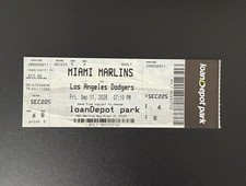 Josue De Paula MLB Debut Ticket Stub 9/11/2026 Rare Los Angeles Dodgers Prospect picture