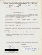 PEGGY LEE - CONTRACT SIGNED 03/01/1956 picture