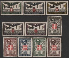 ITALY - Aegean Is 1932 20th Anniv set 5c-25L. MNH **. Sass 65-74 cat €1500. picture