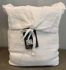 NWT Restoration Hardware Diamond Jacquard Linen/Cotton California King DUVET picture