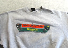 Vintage Oregon Ducks Sweatshirt Mens Large Gray NCAA Football Civil War 2001 picture