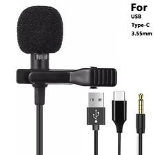 1 PC Mini Portable Microphone Condenser Clip-on Lapel 3.5mm Jack  picture