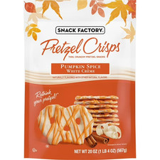Snack Factory Pumpkin Spice White Creme Pretzel Crisps, 20 oz. picture