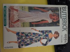 Butterick 4051 Misses Dress Pattern Size 14-20 Uncut Factory Folded 1989 Vintage picture