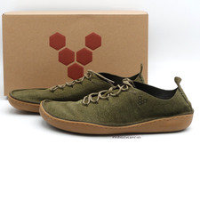 Vivobarefoot Sensus Moc Men's Lace Up Leather Barefoot Shoe 309680-03 Dark Olive picture