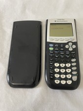 Texas Instruments TI-84 Plus Graphing Calculator Black TESTED AND WORKS EUC picture