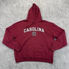 South Carolina Gamecocks Hoodie Sweatshirt Mens XL Vintage Distressed Red NCAA picture