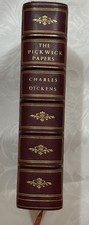 1837 Pickwick Papers Dickens Early American Ed Fine Leather Gilt Illustrated picture