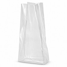 5x4x15 Clear Gusseted Poly Bags 1 Mil Food Grade 1,000/10,000 Qty picture