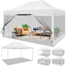 10x15FT Pop Up Canopy Commercial Gazebo Outdoor Instant Party Garden Screen Tent picture