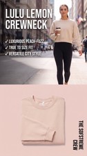 Lululemon Softstreme Perfectly Oversized Cropped Crewneck - Sandstone picture