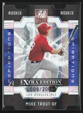 Mike Trout 2009 Donruss Elite Extra Edition Aspirations Die Cut /200 #57 Los picture
