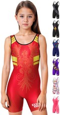 Exxact Sports Sublimated High-Cut Youth Girls Wrestling Singlets picture
