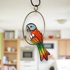 Mini Talavera Parrot | Hand-Painted Ceramic Accent picture