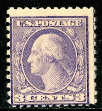 USA 1919 Washington 3¢ Violet Type 2 Perf 11x10 Rotary Scott#541 Mint F767 picture