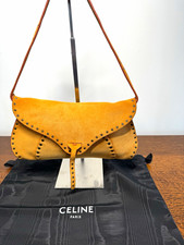 Celine Vintage Suede Poulbot Studded Shoulder Bag W/ COA & Dustbag picture