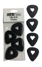 BoloPick Felt Picks for Ukulele, Guitar, and Bass with easy grip cut-out, 8 Pack picture