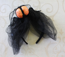 Fly Halloween Costume Headband VTG Y2K Halloween Accessory Gothic Fascinator picture