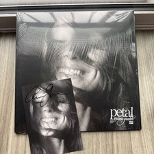 Ariana Grande Petal SIGNED Vinyl LP Pearly White BLACK INK FULL LONG SIGNATURE picture