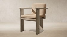 RH Restoration Hardware Dune Arm Chair Cover Agora Sand $210 New picture